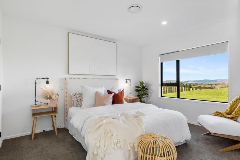 beauitful guest room in award winning designer home in Franklin