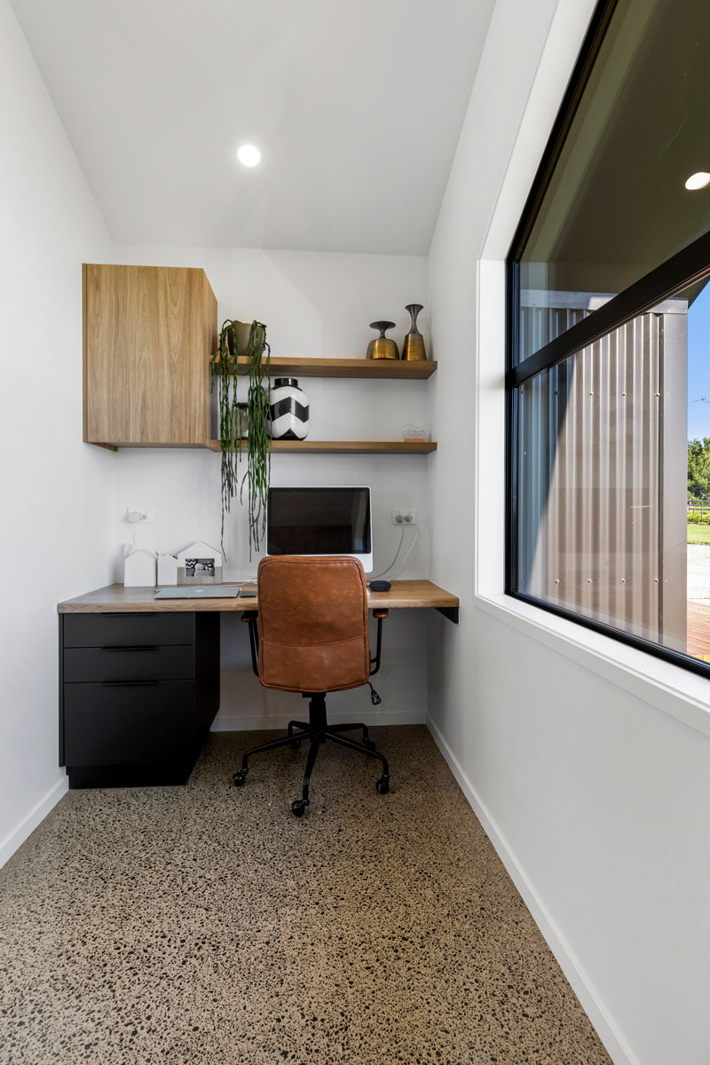 gorgeous study nook off kitchen in award winning designer home in Franklin